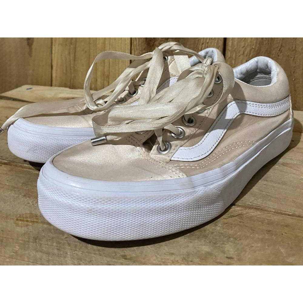 Vans Off The Wall Pink Suede Shoes‎ Size 5.5 Womens Preppy City Comfort